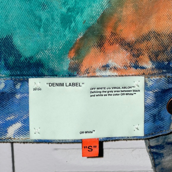 Off-White Virgil Abloh Spring-Summer 2019 Multicolor denim Jacket - Picture 4 of 5